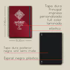Cuaderno: Cata de Vinos A5 - Personalizado - 50 Hojas - comprar online