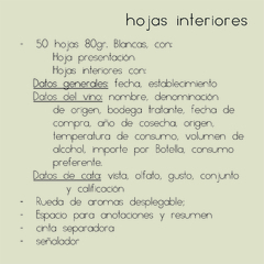 Cuaderno: Cata de Vinos A5 - Personalizado - 50 Hojas - tienda online