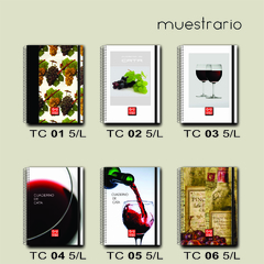 Imagen de Cuaderno: Cata de Vinos A5 - Personalizado - 50 Hojas