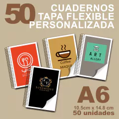 Libretas A6  Flexibles Personalizadas