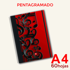 Cuaderno Pentagramado - A4 - 60 HOJAS