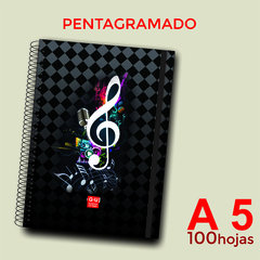 Cuaderno Pentagramado - A5 - 100 HOJAS