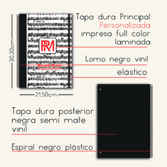 Cuaderno Pentagramado - A4 - PERSONALIZADO - 60 Hojas - comprar online