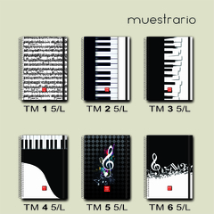 Cuaderno Pentagramado - A5 - PERSONALIZADO - 100 HOJAS - tienda online