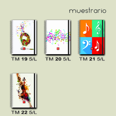 Cuaderno Pentagramado - A5 - PERSONALIZADO - 100 HOJAS - comprar online
