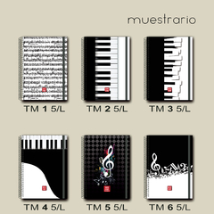 Cuaderno Pentagramado - A5 - PERSONALIZADO - 60 HOJAS - tienda online