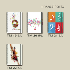 Cuaderno Pentagramado - A5 - PERSONALIZADO - 60 HOJAS - comprar online