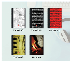 Imagen de Cuaderno Pentagramado - A4 - PERSONALIZADO - 60 Hojas
