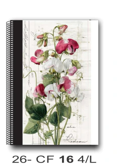 Imagen de CUADERNO A4 - COLECCIÓN FLORES - 80 HOJAS