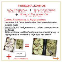 Cuaderno A4 DOBLE TAPA - PERSONALIZADO - 100 hojas - comprar online