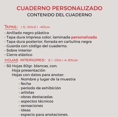 CUADERNO DE ARTE - A5 - PERSONALIZADO - 50 HOJAS - G+U Papelería con Diseño