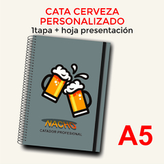 Cuaderno: Cata de Cerveza A5 - Personalizado - 50 Hojas
