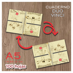 CUADERNO - A5 DUO - VINCI - 100 HOJAS