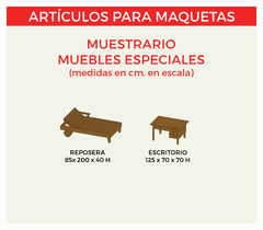 MUEBLES ESPECIALES - 1/25 - ESCRITORIO - REPOSERA - comprar online
