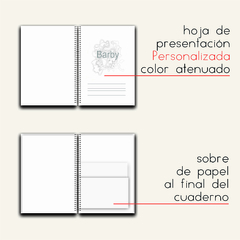 CUADERNO A5 - PERSONALIZADO - 150 HOJAS - G+U Papelería con Diseño