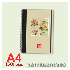 CUADERNO A4 COLECCIÓN - DISEÑOS VARIADOS - 150 HOJAS