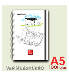 CUADERNO A5 COLECCIÓN -DISEÑOS VARIADOS - 100 HOJAS