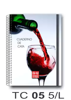 Imagen de Cuaderno: Cata de Vinos A5 50 HOJAS