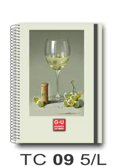 Cuaderno: Cata de Vinos A5 50 HOJAS - G+U Papelería con Diseño