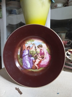 Plato de postre de porcelana Alemana