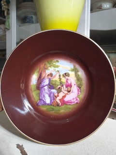 Plato de postre de porcelana Alemana