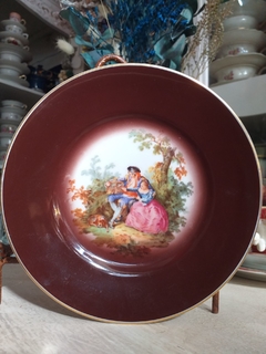 Plato de postre de porcelana Alemana