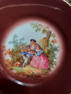 Plato de postre de porcelana Alemana - comprar online