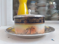 Dulcera de porcelana y metal - comprar online