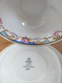 Trio de té de porcelena Alemana Bavaria en internet