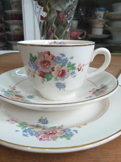 Trio de té Pottery Hanley England. - comprar online