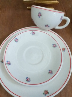 Trio de té loza Checoslovaca - comprar online