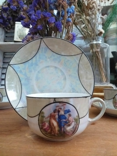Taza de té en porcelana Checoslovaca - comprar online