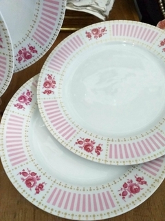 Juego de 6 platos playos porcelana Verbano - Vajilla Boutique