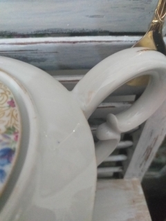 Tetera chintz en porcelana Francesa. - tienda online