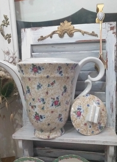 Tetera chintz en porcelana Francesa. - Vajilla Boutique