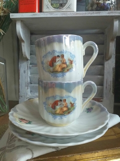 2 pocillos de café en porcelana Alemana - comprar online