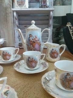 Juego de café en porcelana Japonesa