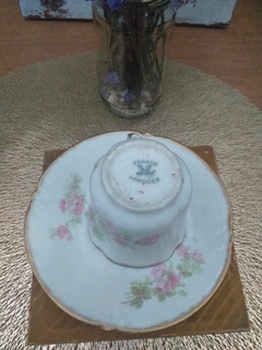 Pocillo de café porcelana Limoges France - Vajilla Boutique