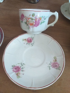 Antigua taza de té en loza Nacional - comprar online