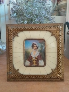 Antiguo cuadrito con imagen
