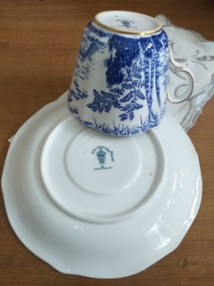 Taza café grande porcelana inglesa R Crown Derby - Vajilla Boutique