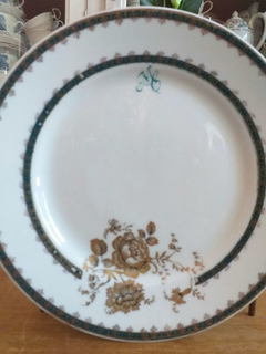 Plato de lunch de porcelana Francesa - comprar online