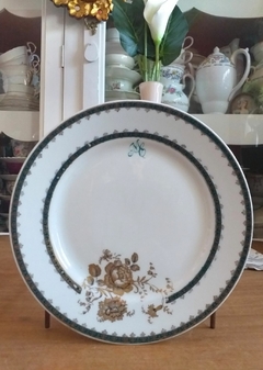Plato de lunch de porcelana Francesa