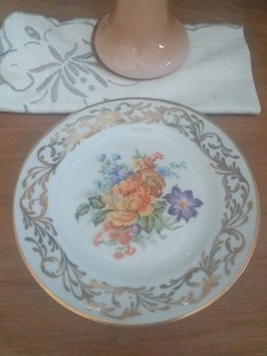 7 platos de postre porcelana Santa Clara - comprar online