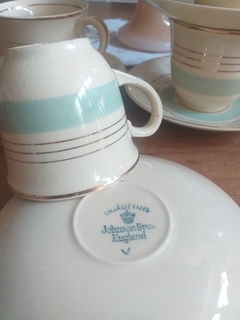 6 pocillos de café Victorian Johnson Bros England - Vajilla Boutique