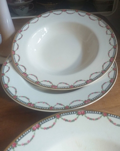 6 platos hondos Meakin England - comprar online