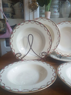 6 platos hondos Meakin England