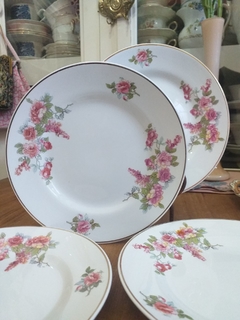 4 platos de postre loza Japonesa