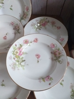 6 platos hondos A los Mandarines, Limoges France