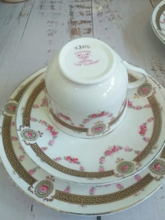 Antiguo trio de té en porcelana Inglesa - tienda online